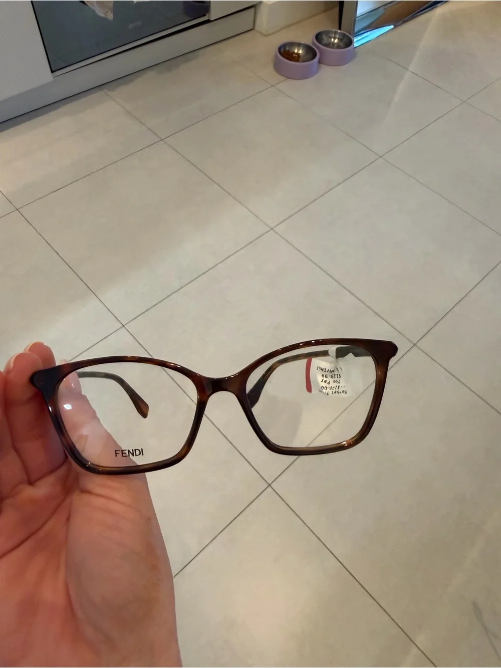 Fendi FF 0466/G Tortoise Cat-Eye Eyeglasses NWT